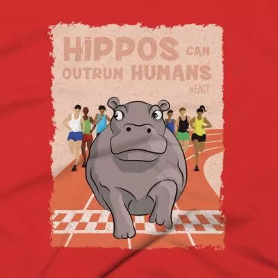 Hippos Clothing Design #FACT - Close Up - Red