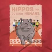 Hippos Clothing Design #FACT - Close Up - Red Triblend
