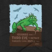 Iguanas Clothing Design #FACT - Close Up - Charcoal Black Triblend