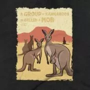 Kangaroos Clothing Design #FACT - Close Up - Charcoal Black Triblend