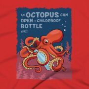 Octopus Clothing Design #FACT - Close Up - Red