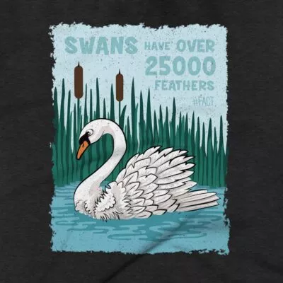 Swans Clothing Design #FACT - Close Up - Charcoal Black Triblend