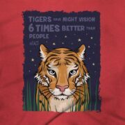 Tigers Clothing Design #FACT - Close Up - Red Triblend