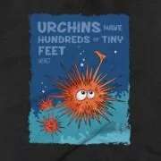 Urchins Clothing Design #FACT - Close Up - Charcoal Black Triblend