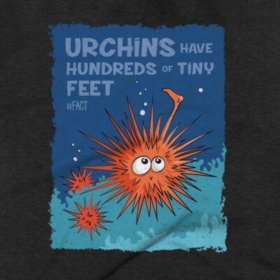 Urchins Clothing Design #FACT - Close Up - Charcoal Black Triblend