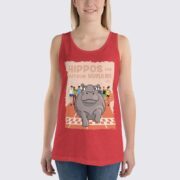 Women's Hippo Tank Top - Red Triblend