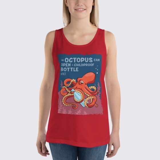 Women's Octopus Tank Top - Red