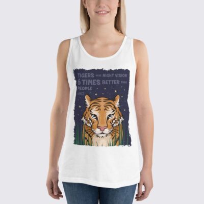 Women's Tiger Tank Top - White