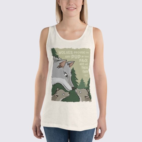 Women's Wolves Tank Top - Oatmeal