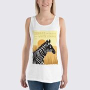 Women's Zebra Tank Top - White