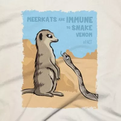 Meerkats Clothing Design #FACT - Close Up - Oatmeal