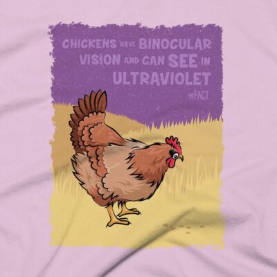 Chicken Clothing Design #FACT - Close Up - Light Pink