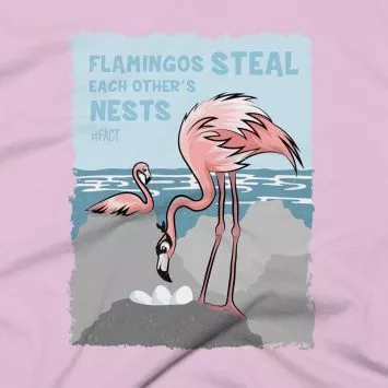 Flamingo Clothing Design #FACT - Close Up - Light Pink