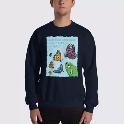 Men's Butterfly #FACT Sweatshirt - Navy