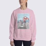 Women's Flamingo #FACT Sweatshirt - Light Pink
