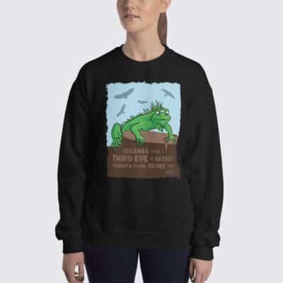 Women's Iguana #FACT Sweatshirt - Black