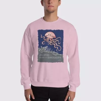 Men's Jellyfish #FACT Sweatshirt - Light Pink