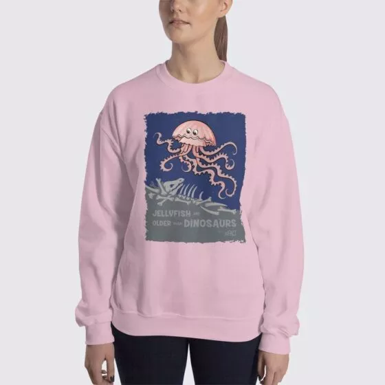 Women's Jellyfish #FACT Sweatshirt - Light Pink