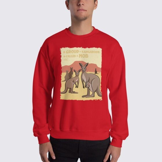 Men's Kangaroo #FACT Sweatshirt - Red