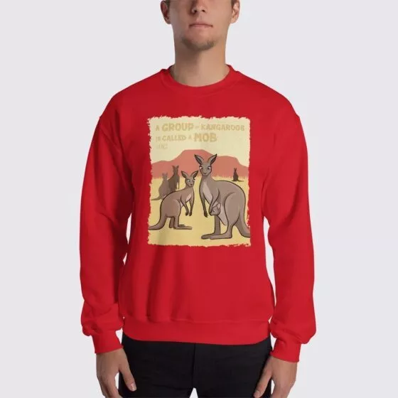 Kangaroo Fact Mens Sweatshirt - Shop Fact The