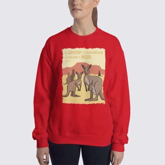 Women's Kangaroo #FACT Sweatshirt - Red