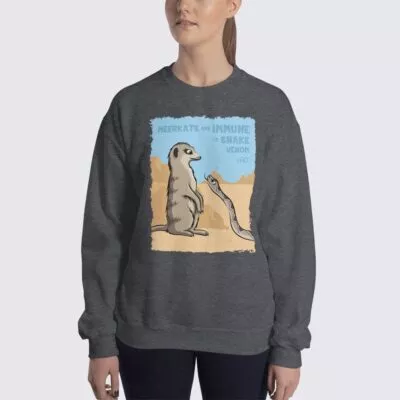 Women's Meerkat #FACT Sweatshirt - Dark Heather