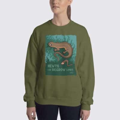 Women's Newt #FACT Sweatshirt - Military Green
