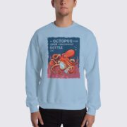 Men's Octopus #FACT Sweatshirt - Light Blue
