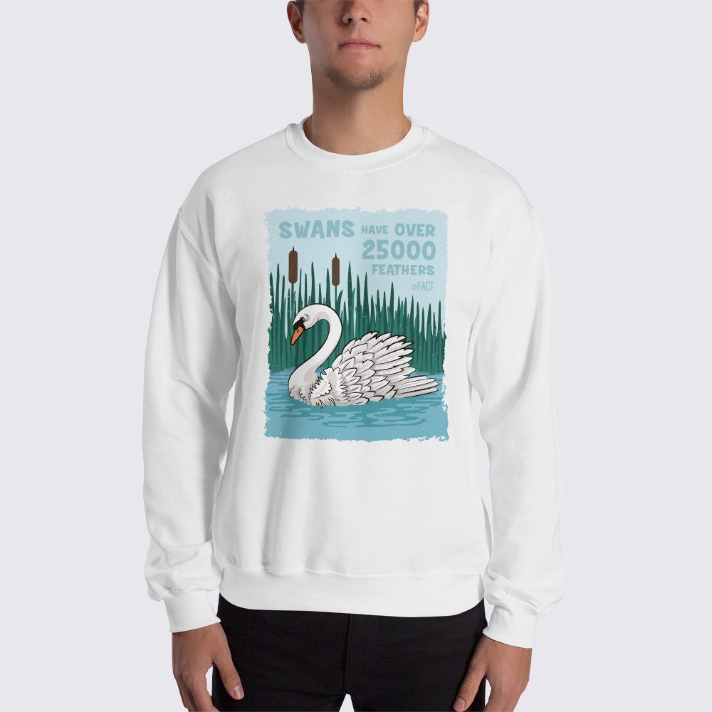 Seed Swan Crewneck Sweatshirt 7Y
