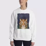 Women's Tiger #FACT Sweatshirt - White