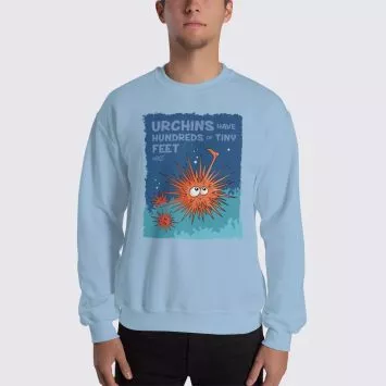 Men's Urchin #FACT Sweatshirt - Light Blue