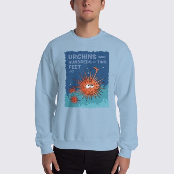 Men's Urchin #FACT Sweatshirt - Light Blue