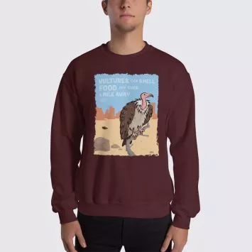 Men's Vulture #FACT Sweatshirt - Maroon