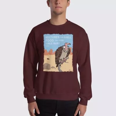 Men's Vulture #FACT Sweatshirt - Maroon