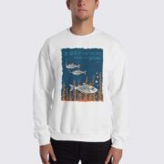 Men's X-Ray Fish #FACT Sweatshirt - White