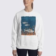 Women's X-Ray Fish #FACT Sweatshirt - White