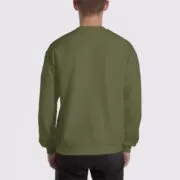 Gidlan 18000 Sweatshirt - Back Image - Military Green