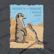 Meerkat Clothing Design #FACT - Close Up - Dark Heather