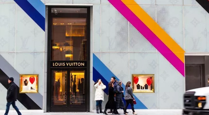 A Louis Vuitton store in New York city.