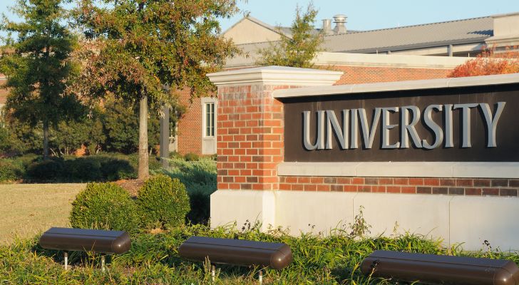 University sign