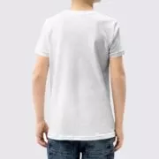 BC3001Y Kids T-Shirt - Back Image - White
