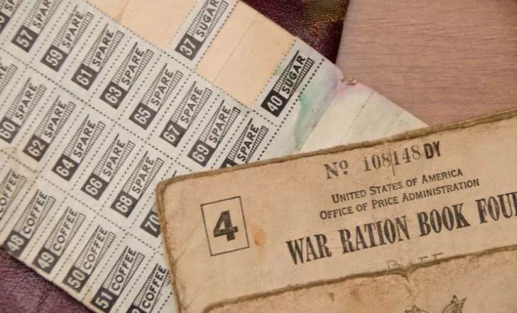 War ration papers.