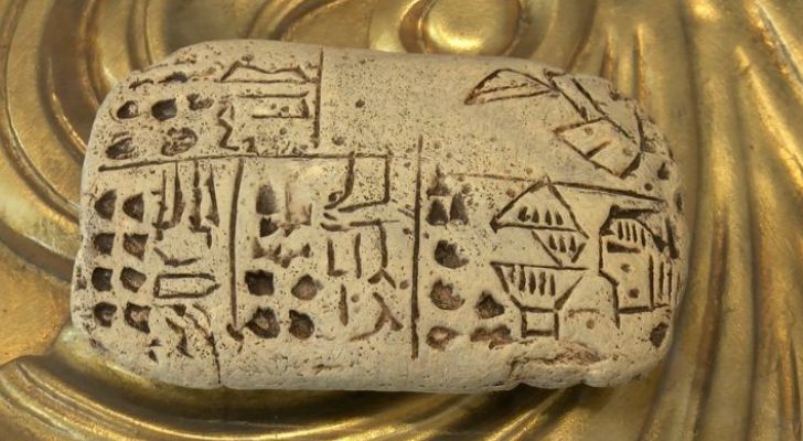 Ancient recipe for Taputti carved into a rock